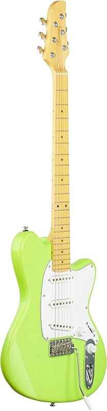 Ibanez Yvette Young YY10 Electric Guitar, Slime Green Sparkle, Body Left Front