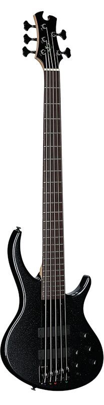 Tobias Killer B V Electric Bass, 5-String (with Gig Bag), Black Pearl, Body Left Front