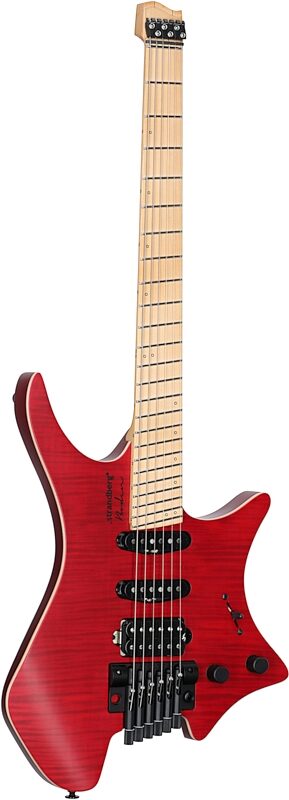 Strandberg Boden Standard NX 6 Tremolo Electric Guitar (with Gig Bag), Red, Body Left Front