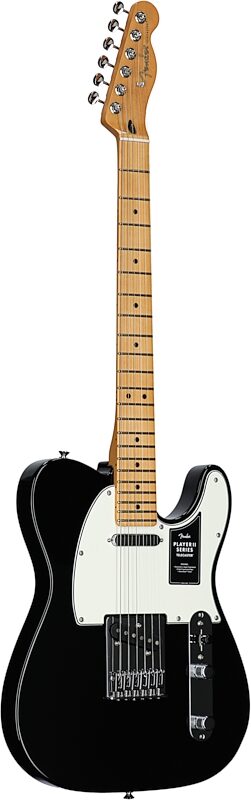 Fender Player II Telecaster Electric Guitar, with Maple Fingerboard, Black, Body Left Front