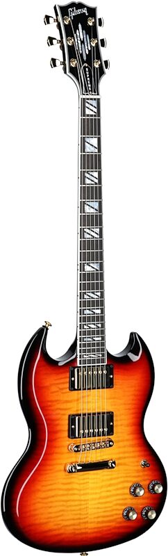 Gibson SG Supreme Electric Guitar (with Case), Fireburst, Body Left Front