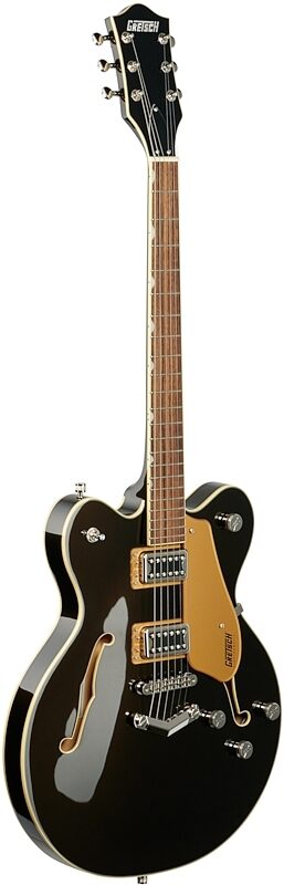 Gretsch G5622 Electromatic Center Block Double-Cut Electric Guitar, Black Gold, Body Left Front