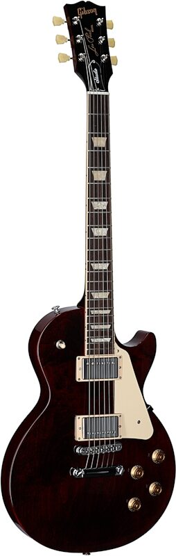 Gibson Les Paul Studio Electric Guitar (with Soft Case), Wine Red, Body Left Front