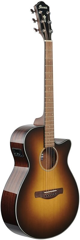 Ibanez AEG50 Acoustic-Electric Guitar, Dark Honey Burst, Body Left Front