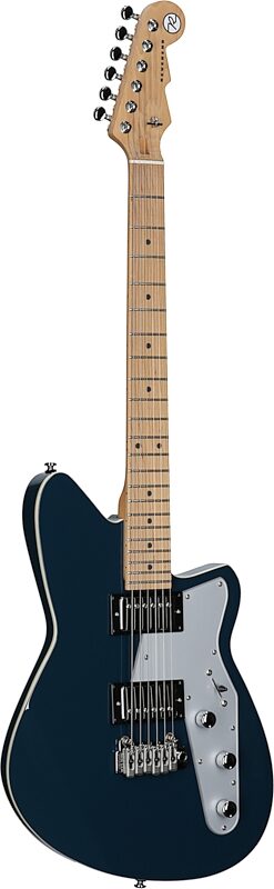 Reverend Jetstream HB Electric Guitar, High Tide Blue, Roasted Maple Fretboard, Body Left Front