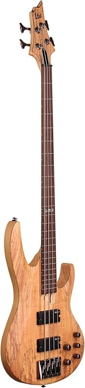 ESP LTD B-204SM Fretless Electric Bass, Natural Satin, Body Left Front