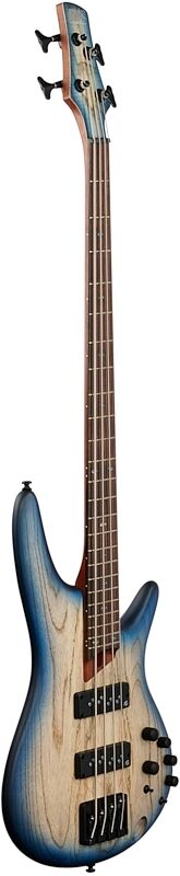 Ibanez SR600E Electric Bass, Cosmic Blue Starburst Flat, Body Left Front
