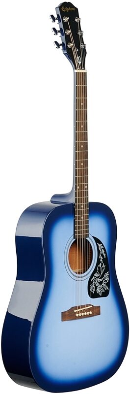 Epiphone Starling Dreadnought Acoustic Guitar, Starlight Blue, Body Left Front