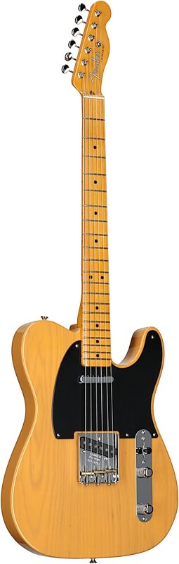 Fender American Vintage II 1951 Telecaster Electric Guitar, Maple Fingerboard (with Case), Butterscotch Blonde, Body Left Front