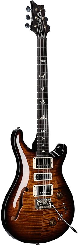 PRS Paul Reed Smith Special Semi-Hollowbody Electric Guitar (with Case), Black Gold Burst, Body Left Front