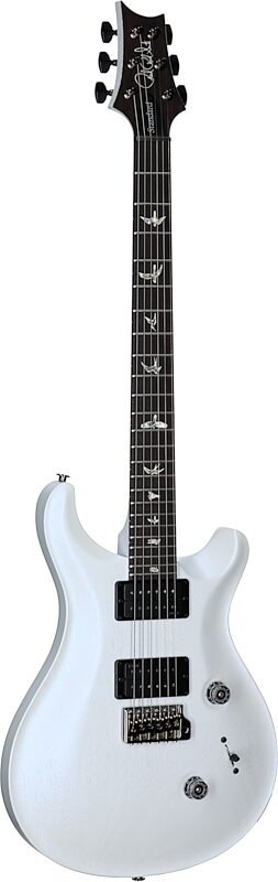 PRS Paul Reed Smith Satin Standard 24 Electric Guitar (with Case), Pearl White, Body Left Front