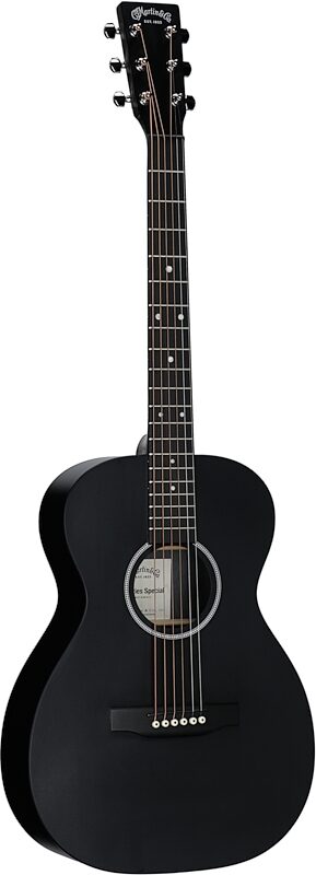 Martin 0-X1 Black Acoustic Guitar (with Gig Bag), Black, Body Left Front
