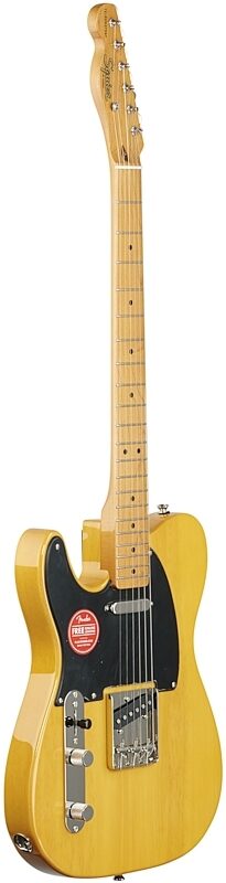 Squier Classic Vibe '50s Telecaster Electric Guitar, Left-Handed (with Maple Fingerboard), Butterscotch, Body Left Front