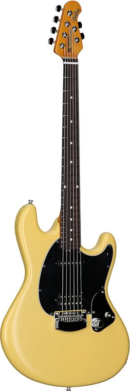 Ernie Ball Music Man Dustin Kensrue StingRay Electric Guitar, TV Blonde, Body Left Front