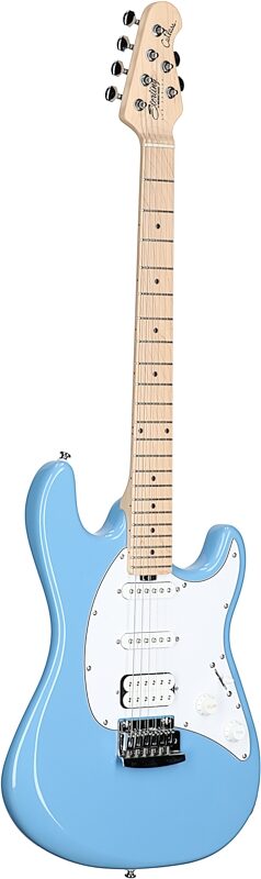 Sterling by Music Man Cutlass CT30HSS Electric Guitar, Chopper Blue, Body Left Front