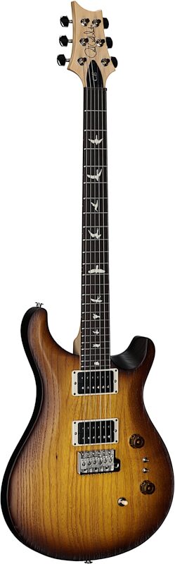 PRS Paul Reed Smith CE 24-08 Swamp Ash Electric Guitar (with Gig Bag), Satin McCarty Tobacco Burst, Body Left Front