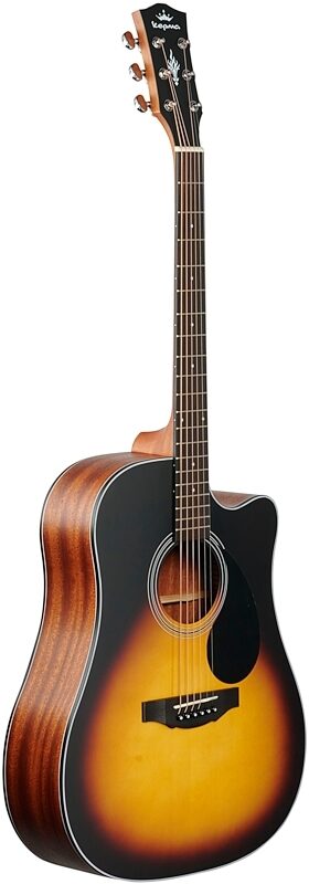 Kepma K3 Series D3-130 Acoustic Guitar, Sunburst Matte, Body Left Front