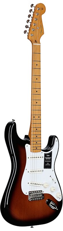 Fender Vintera II '50s Stratocaster Electric Guitar, Maple Fingerboard (with Gig Bag), 2-Color Sunburst, Body Left Front