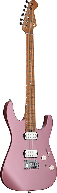 Charvel Pro-Mod DK24 HH 2PT CM Electric Guitar, with Maple Fingerboard, Satin Burgundy Mist, USED, Blemished, Body Left Front