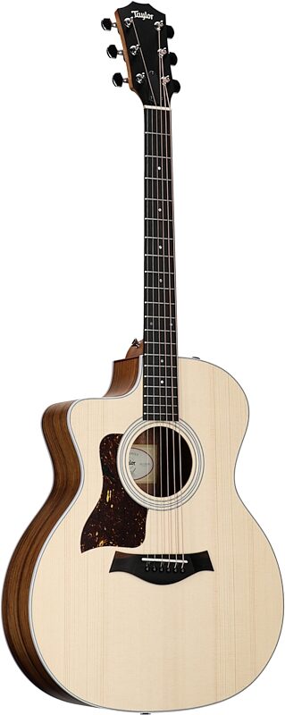 Taylor 214ce Koa Grand Auditorium Acoustic-Electric Guitar, Left-Handed, Natural, Body Left Front