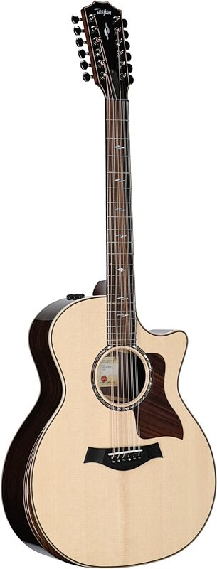 Taylor 854ce Acoustic-Electric Guitar, 12-String (with Case), Natural, Body Left Front
