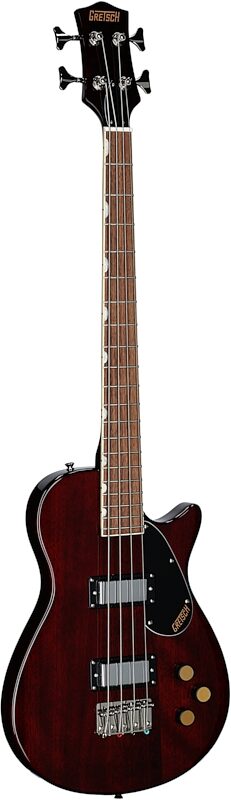 Gretsch Streamliner Jet Club Electric Bass, Walnut Stain, Body Left Front