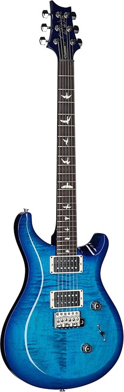 PRS Paul Reed Smith S2 Custom 24 Gloss Pattern Thin Electric Guitar (with Gig Bag), Lake Blue, Body Left Front