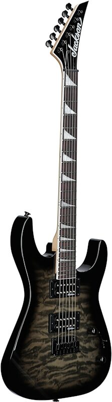 Jackson JS Series Dinky JS20 DKQ 2PT Electric Guitar, Transparent Black, Body Left Front