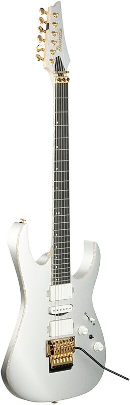 Ibanez Prestige RG5170G Electric Guitar (with Case), Flat Sliver, Body Left Front