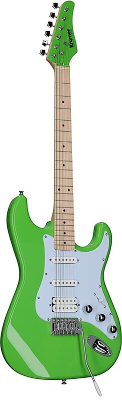 Kramer Focus VT-211S Electric Guitar, Neon Green, Body Left Front