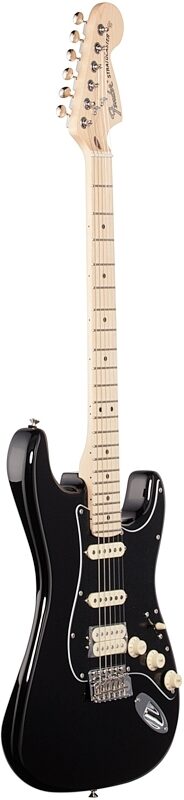 Fender American Performer Stratocaster HSS Electric Guitar, Maple Fingerboard (with Gig Bag), Black, Body Left Front