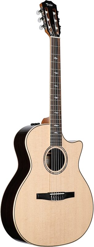 Taylor 814ce-N Grand Auditorium Classical Nylon Acoustic-Electric Guitar (with Case), New, Body Left Front
