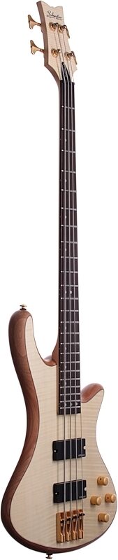 Schecter Stiletto Custom Electric Bass, Natural, Body Left Front