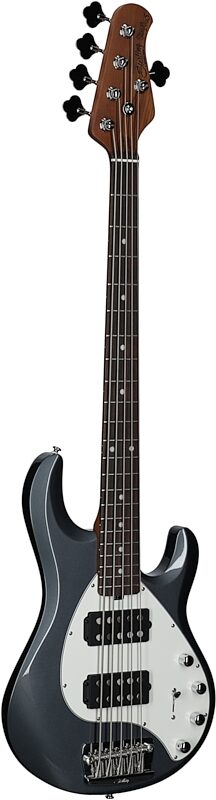 Sterling by Music Man StingRay Ray35HH Electric Bass, Charcoal Frost, Body Left Front
