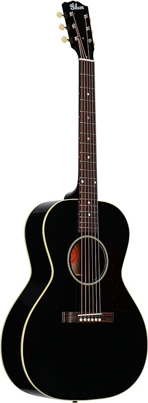 Gibson L-00 Original Acoustic-Electric Guitar (with Case), Ebony, Blemished, Body Left Front
