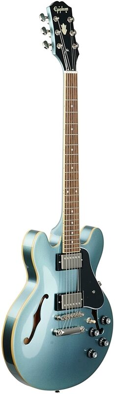 Epiphone ES-339 Semi-Hollowbody Electric Guitar, Pelham Blue, Body Left Front