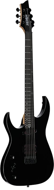 Schecter Sunset-6 Triad Electric Guitar, Left-Handed, Gloss Black, Body Left Front