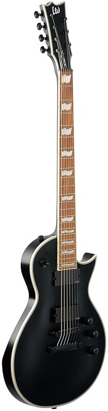 ESP LTD EC-407 Electric Guitar, 7-string, Black Satin, Body Left Front