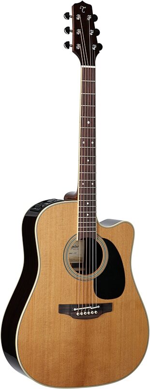 Takamine EF360SCTT Acoustic-Electric Guitar (with Case), Natural, Body Left Front