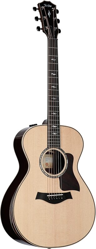 Taylor 812e V-Class Grand Concert Acoustic-Electric Guitar, with Case, New, Body Left Front