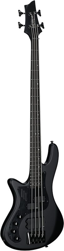 Schecter Stiletto Stealth-4 Pro EX Electric Bass, Left-Handed, Black, Body Left Front