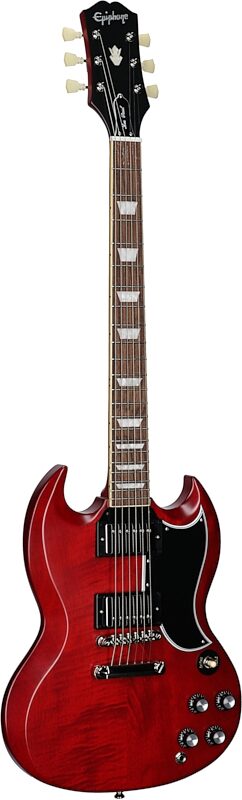 Epiphone 1961 Les Paul SG Standard Electric Guitar (with Case), Aged 60s Cherry, Body Left Front