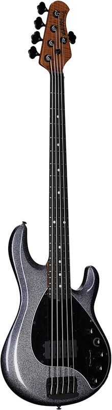 Ernie Ball Music Man DarkRay 5 Electric Bass Guitar (with Case), Starry Night, Body Left Front