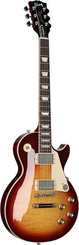 Gibson Exclusive '60s Les Paul Standard AAA Flame Top Electric Guitar (with Case), Bourbon Burst, Blemished, Body Left Front