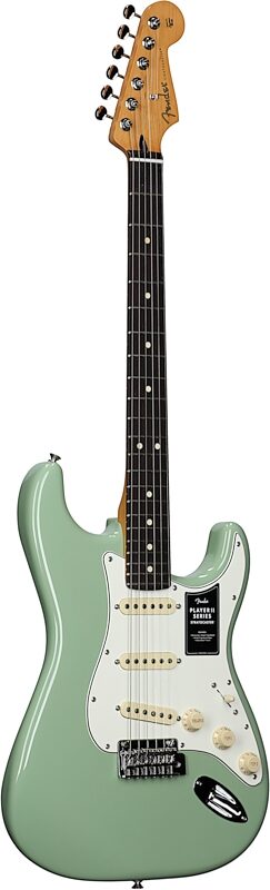 Fender Player II Stratocaster Electric Guitar, with Rosewood Fingerboard, Birch Green, Body Left Front