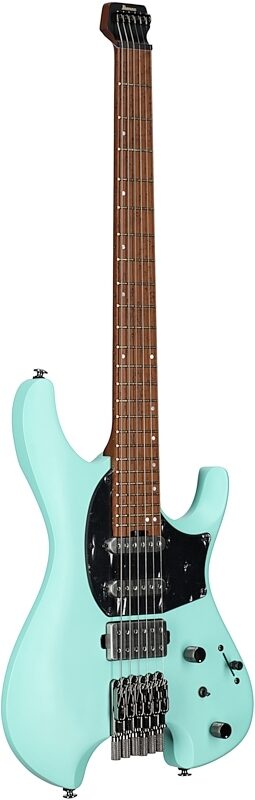 Ibanez Q54 Electric Guitar (with Gig Bag), Seafoam Green Matte, Body Left Front