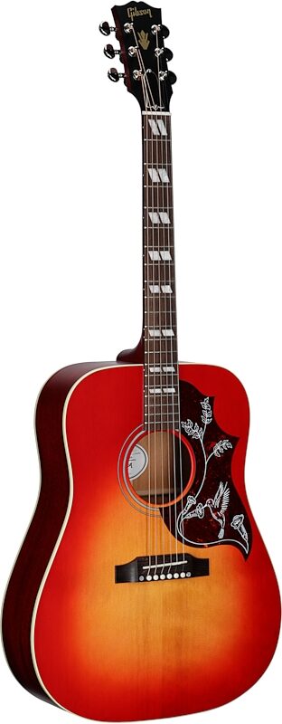 Gibson Hummingbird Special Acoustic-Electric Guitar (with Case), Vintage Cherry Sunburst, Body Left Front