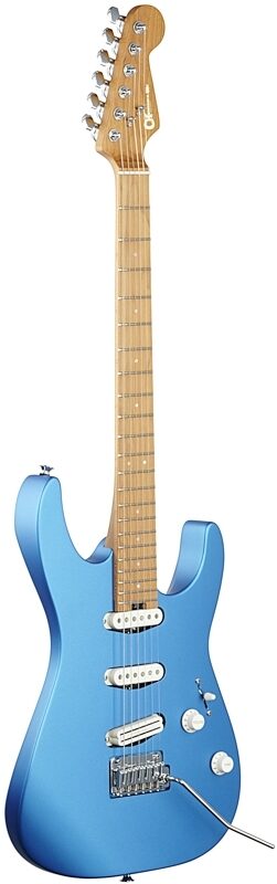 Charvel DK22 SSS 2PT CM Electric Guitar, Electric Blue, USED, Blemished, Body Left Front