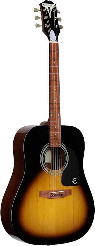 Epiphone PRO-1 Acoustic Guitar, Vintage Sunburst, Body Left Front