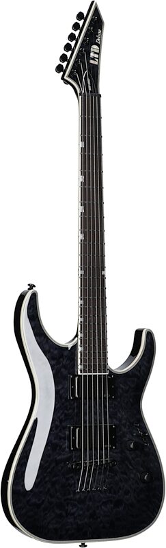 ESP LTD MH-1001NT Electric Guitar, See Thru Black, Body Left Front